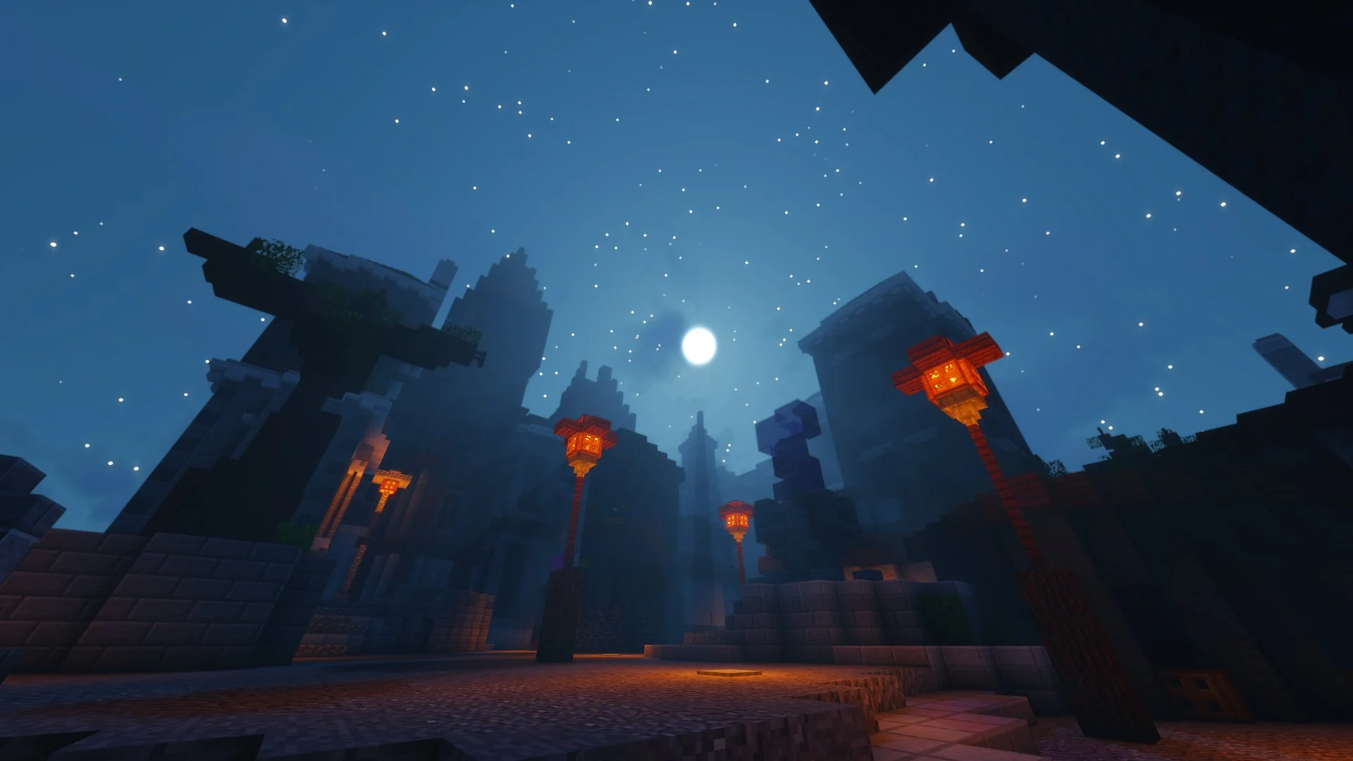 Minecraft-Landschaft als Hintergrund der Kuki-Konzeptvorschau